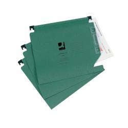 Cheap Stationery Supply of Q-Connect 15mm Lateral File Manilla 150 Sheet Green (Pack of 25) KF01184 Office Statationery