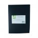 The Q-Connect Display Book is a sleek and professional-looking black polypropylene book with 20 pockets. The cover has the Q-Connect logo in the top left corner and a clear window for labeling in the bottom right corner. Each pocket can hold multiple sheets of paper, making it perfect for organizing important documents or presentations.