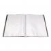 Q-Connect Polypropylene Display Book 40 Pocket Black KF01260 KF01260