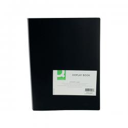 Cheap Stationery Supply of Q-Connect Polypropylene Display Book 40 Pocket Black KF01260 KF01260 Office Statationery