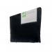 The photo shows a Q-Connect expanding file in black with 13 pockets. The file is compact and easy to carry, with a sleek design and secure closure. Its inner pockets are visible, creating a neat and organized look. Perfect for on-the-go professionals or students.