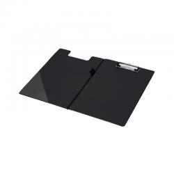 Cheap Stationery Supply of Q-Connect PVC Foldover Clipboard Foolscap Black KF01300 KF01300 Office Statationery