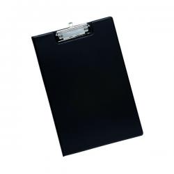 Cheap Stationery Supply of Q-Connect PVC Foldover Clipboard Foolscap Black KF01300 KF01300 Office Statationery