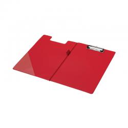 Cheap Stationery Supply of Q-Connect PVC Foldover Clipboard Foolscap Red KF01302 KF01302 Office Statationery