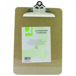 Cheap Stationery Supply of Q-Connect Masonite Clipboard A4 KF01304 KF01304 Office Statationery