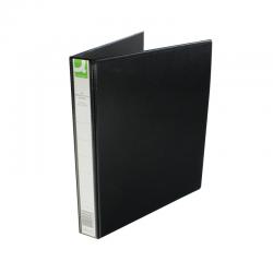 Cheap Stationery Supply of Q-Connect Presentation 25mm 4D Ring Binder A4 Black KF01328 KF01328 Office Statationery