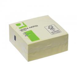Cheap Stationery Supply of Q-Connect Quick Note Cube 76 x 76mm Yellow KF01346 KF01346 Office Statationery