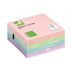 Cheap Stationery Supply of Q-Connect Quick Note Cube 76 x 76mm Pastel KF01347 KF01347 Office Statationery
