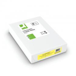 Cheap Stationery Supply of Q-Connect Bright Yellow Coloured A4 Copier Paper 80gsm Ream (Pack of 500) KF01426 KF01426 Office Statationery