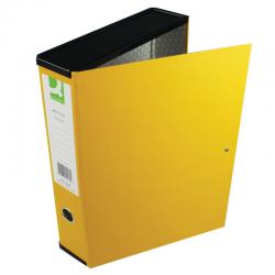 Cheap Stationery Supply of Q-Connect 75mm Box File Foolscap Yellow (Pack of 5) 31819KIN0 KF01469 Office Statationery