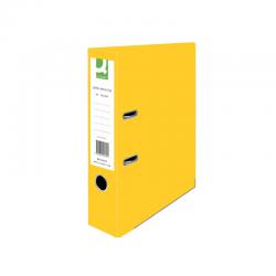 Cheap Stationery Supply of Q-Connect Lever Arch File Paperbacked A4 Yellow (Pack of 10) KF01470 KF01470 Office Statationery