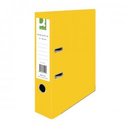 Cheap Stationery Supply of Q-Connect Lever Arch File Paperbacked A4 Yellow (Pack of 10) KF01470 KF01470 Office Statationery