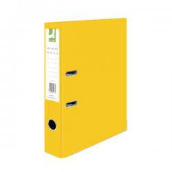 Cheap Stationery Supply of Q-Connect Lever Arch File Paperbacked Foolscap Yellow (Pack of 10) KF01471 KF01471 Office Statationery