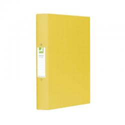Cheap Stationery Supply of Q-Connect 25mm 2 Ring Binder Polypropylene A4 Yellow (Pack of 10) KF01472 KF01472 Office Statationery