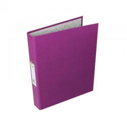 Cheap Stationery Supply of Q-Connect 2 Ring 25mm Paper Over Board Purple A4 Binder (Pack of 10) KF01475 KF01475 Office Statationery