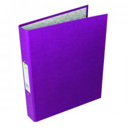 Cheap Stationery Supply of Q-Connect 2 Ring 25mm Paper Over Board Purple A4 Binder (Pack of 10) KF01475 KF01475 Office Statationery
