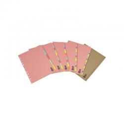 Cheap Stationery Supply of Q-Connect 12-Part Subject Divider Multi-punched A4 KF01515 KF01515 Office Statationery
