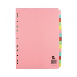 Cheap Stationery Supply of Q-Connect 15-Part Subject Divider Multi-punched A4 KF01516 KF01516 Office Statationery