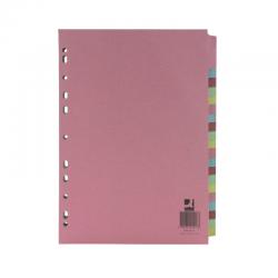 Cheap Stationery Supply of Q-Connect 20-Part Subject Divider Multi-punched A4 KF01517 KF01517 Office Statationery