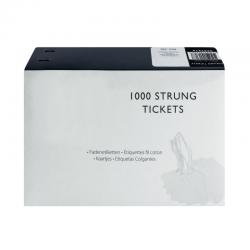 Cheap Stationery Supply of Strung Ticket 37x24mm White (Pack of 1000) KF01618 KF01618 Office Statationery