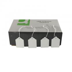 Cheap Stationery Supply of Strung Ticket 57x38mm White (Pack of 1000) KF01621 KF01621 Office Statationery