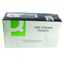 Cheap Stationery Supply of Strung Ticket 70x44mm White (Pack of 1000) KF01622 KF01622 Office Statationery