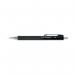 The image shows a pack of 10 sleek and modern Q-Connect mechanical pencils with a fine 0.5mm HB lead. The pencils are refillable and have an automatic mechanism. The design is simple yet efficient, making them suitable for everyday use.