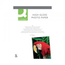 Cheap Stationery Supply of Q-Connect A4 White High Gloss Photo Paper 260gsm (Pack of 20) KF02163 Office Statationery