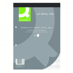 Cheap Stationery Supply of Q-Connect Quadrille Ruled Head Bound Refill Pad 160 Pages A4 (Pack of 10) KF02233 KF02233 Office Statationery