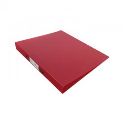 Cheap Stationery Supply of Q-Connect 2 Ring Binder Frosted A4 Red KF02482 KF02482 Office Statationery