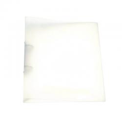 Cheap Stationery Supply of Q-Connect 2 Ring Binder Frosted A4 Clear (25mm capacity and has a spine label) KF02487 KF02487 Office Statationery