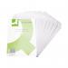 The photograph shows a pack of 500 white Q-Connect C5 envelopes, featuring a pocket and self seal closure. These envelopes are made of 90gsm paper and are suitable for A5 size materials.