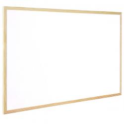 Cheap Stationery Supply of Q-Connect Wooden Frame Whiteboard 600x400mm KF03570 KF03570 Office Statationery