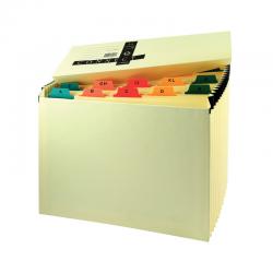 Cheap Stationery Supply of Q-Connect Mylar A-Z 19-Pocket Expanding File Manilla KF04091 KF04091 Office Statationery