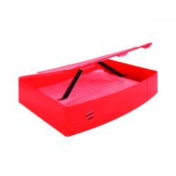 Cheap Stationery Supply of Q-Connect Polypropylene PolyBox File Foolscap Red KF04104 KF04104 Office Statationery