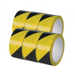 Cheap Stationery Supply of Q-Connect Yellow Black Hazard Tape (Pack of 6) KF04383 KF04383 Office Statationery