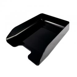Cheap Stationery Supply of Q-Connect Executive Letter Tray Black (Suitable for A4 and Foolscap documents) CP125KFBLK KF05555 Office Statationery