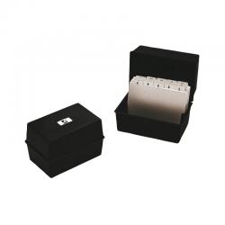 Cheap Stationery Supply of Q-Connect Card Index Box 203 x 127mm Black KF10020 KF10020 Office Statationery