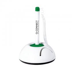 Cheap Stationery Supply of Q-Connect Antibacterial Reception Pen w/Paper Holder Plus x3 Ink Blue KF11015 Office Statationery