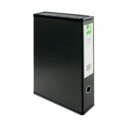 Cheap Stationery Supply of Q-Connect 75mm Box File Foolscap Black (Pack of 5) KF20017 KF20017 Office Statationery