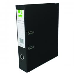 Cheap Stationery Supply of Q-Connect Lever Arch File Paperbacked Foolscap Black (Pack of 10) KF20029 KF20029 Office Statationery