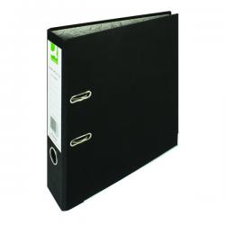 Cheap Stationery Supply of Q-Connect Lever Arch File Paperbacked A4 Black (Pack of 10) KF20038 KF20038 Office Statationery