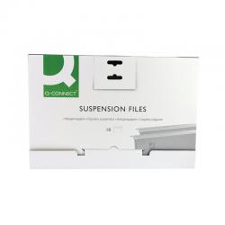 Cheap Stationery Supply of Q-Connect Foolscap Tabbed Suspension Files (Pack of 10) KF21018 KF21018 Office Statationery