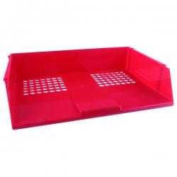 Cheap Stationery Supply of Q-Connect Wide Entry Letter Tray Red KF21691 KF21691 Office Statationery