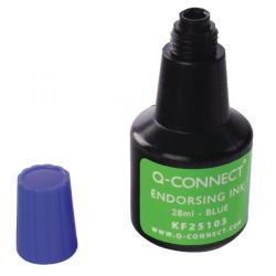 Cheap Stationery Supply of Q-Connect Blue Endorsing Ink 28ml Office Statationery