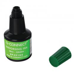 Cheap Stationery Supply of Q-Connect Endorsing Ink 28ml Green (Pack of 10) KF25104Q KF25104Q Office Statationery