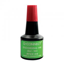 Cheap Stationery Supply of Q-Connect Endorsing Ink 28ml Red (Pack of 10) KF25108Q KF25108Q Office Statationery