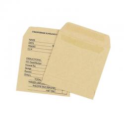 Cheap Stationery Supply of Q-Connect Envelope Wage 108x102mm Printed Self Seal 90gsm Manilla (Pack of 1000) KF3430 KF3430 Office Statationery