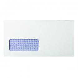 Cheap Stationery Supply of Q-Connect DL Envelopes Window Self Seal 80gsm White (Pack of 1000) KF3455 KF3455 Office Statationery
