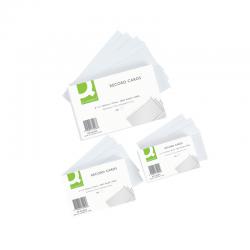 Cheap Stationery Supply of Q-Connect Record Card 203x127mm Ruled Feint White (Pack of 100) KF35206 KF35206 Office Statationery